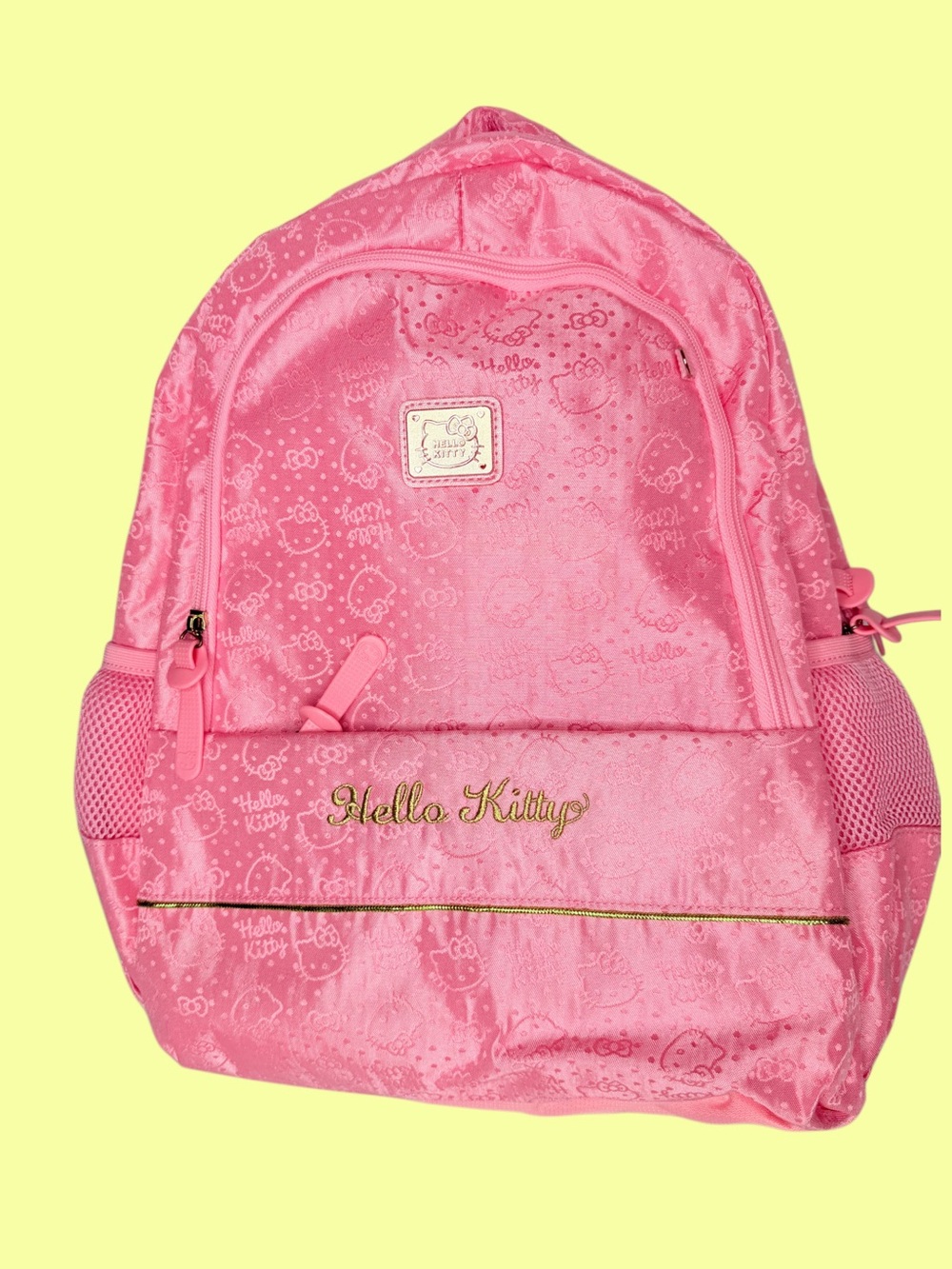 Hello Kitty Pink Backpack Sanrio Cute School Bag New With Tags